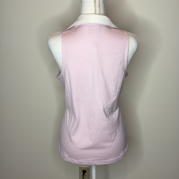 Slazenger Pink Sleeveless Collared Workout Top. XL - Picture 3 of 8
